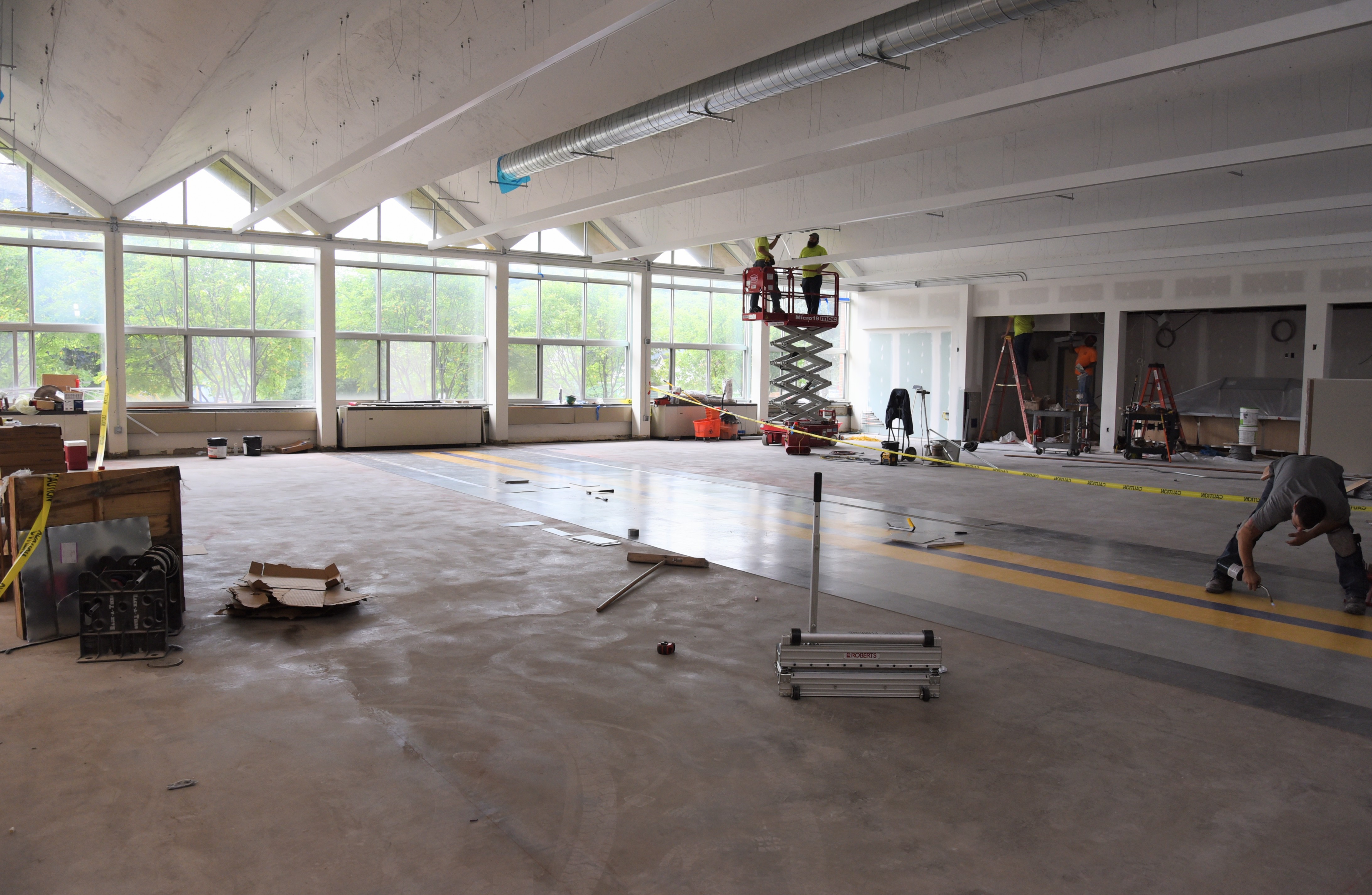 Dining Center during construction (shot from left)