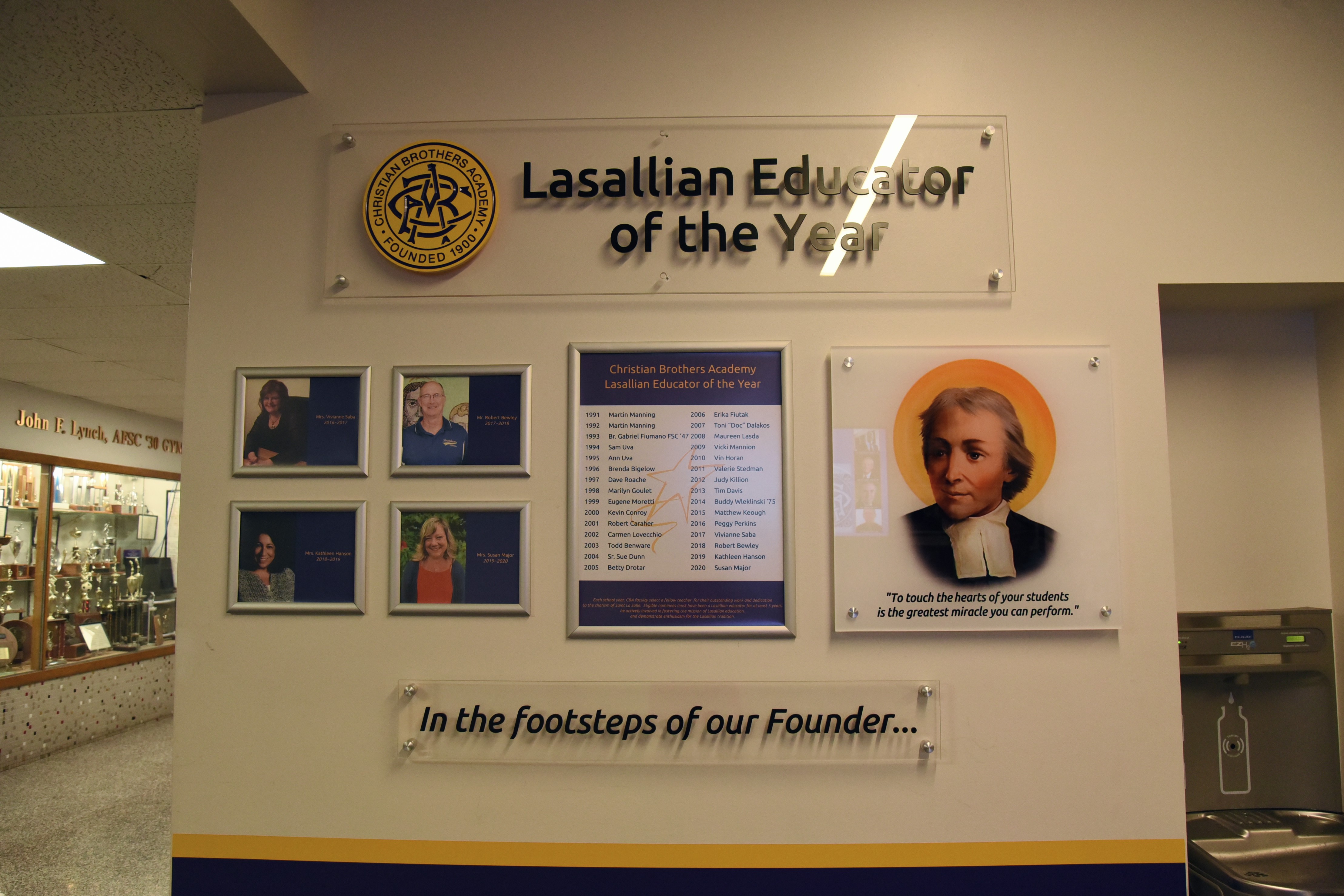 Lasallian educator display